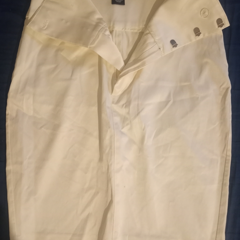 Arden B Cream pencil skirt